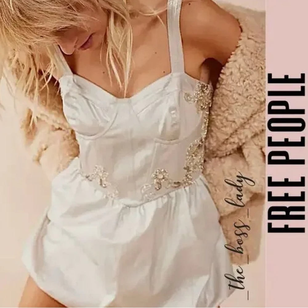 New Free People romper beaded jumpsuit. boho, Vegas, wedding reception, party